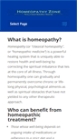 Mobile Screenshot of homeopathyzone.com