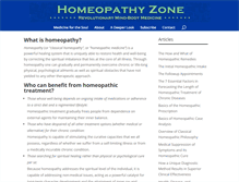 Tablet Screenshot of homeopathyzone.com